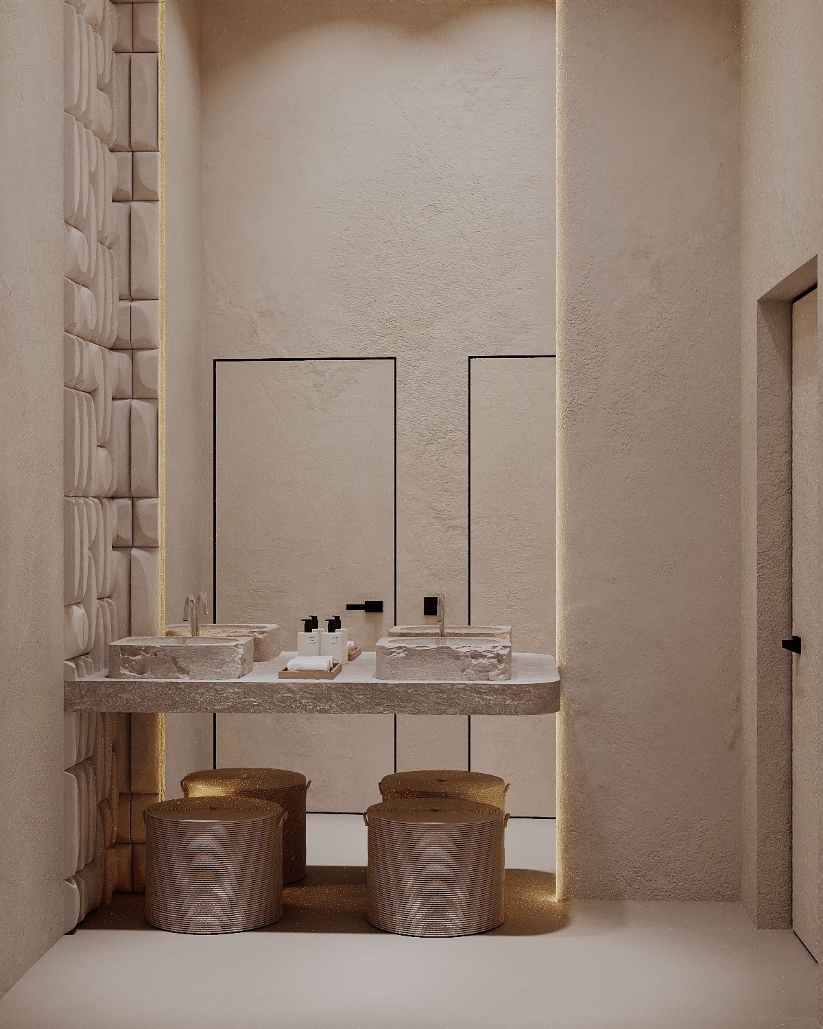 Espace coiffeuse et miroir